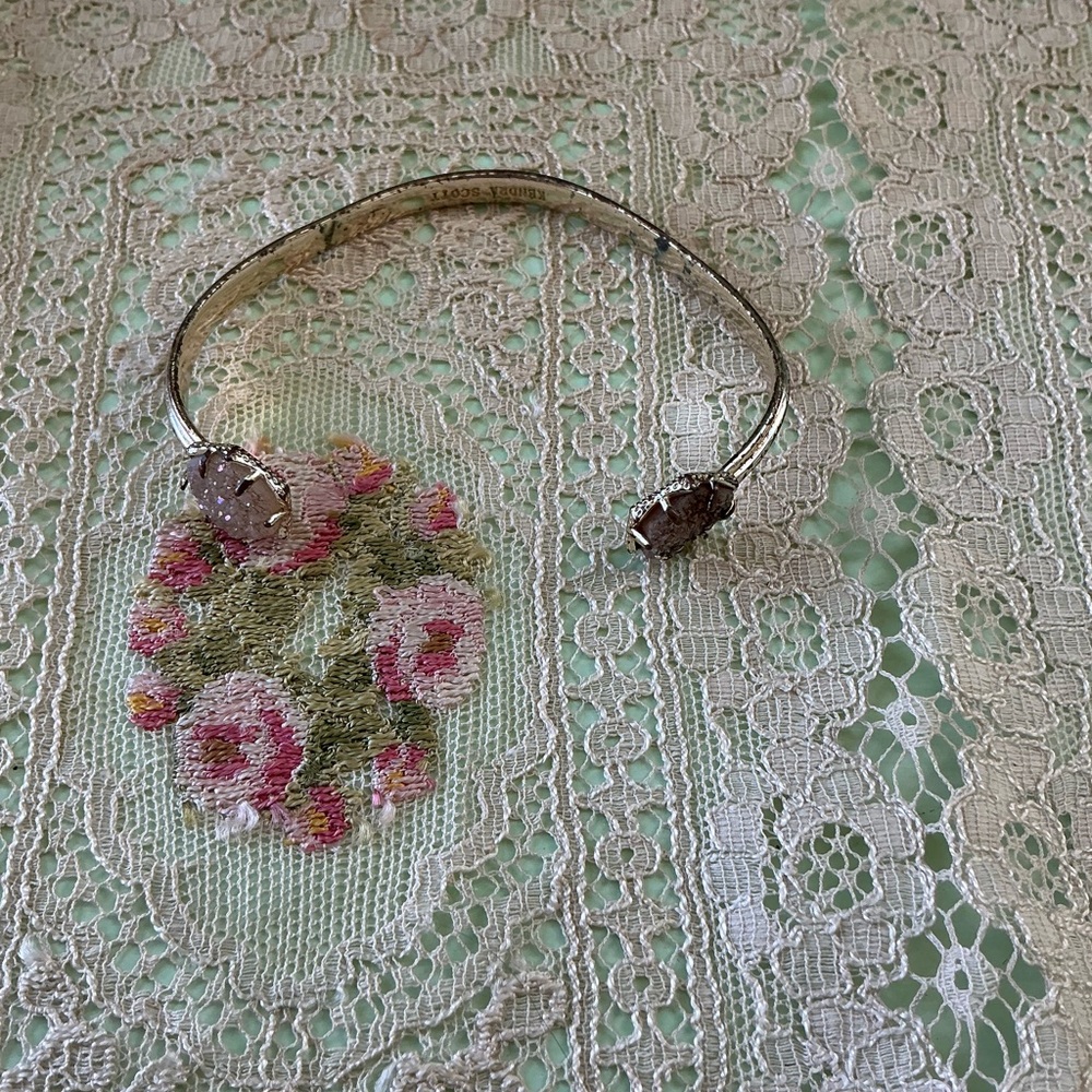 Kendra Scott gold tone cuff bracelet-well loved